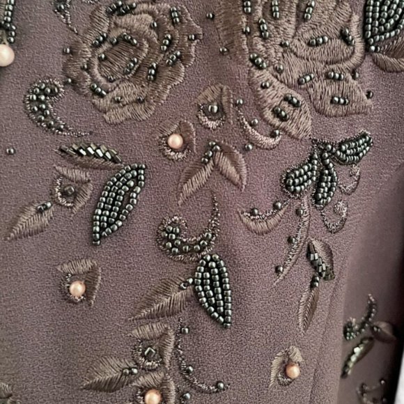 Vintage John Meyer of Norwich Beaded Jacket / Blazer Size 8 - Picture 9 of 9